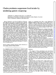 Cholecystokinin suppresses food intake by inhibiting gastric emptying