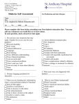 Diabetes Self Assessment