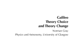Galileo Theory Choice and Theory Change