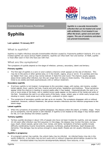 Syphilis - NSW Health