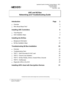 ASC/N2 Bus Network/Troubleshoot Guide