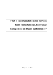 What is the interrelationship between team characteristics
