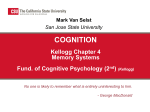 Kellogg Chapter 4. Memory Systems