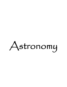 Astronomy - Mr. Hill`s Science Website