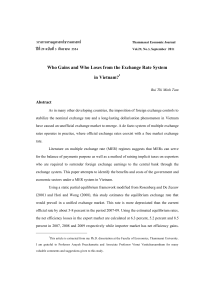 Who Gains and Who Loses from the Exchange Rate System in