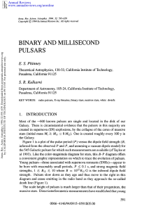 Binary and Millisecond Pulsars