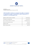 VICH GL36(R): Studies to evaluate the safety of residues of