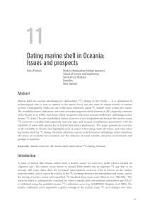Dating marine shell in Oceania: Issues and - ANU Press