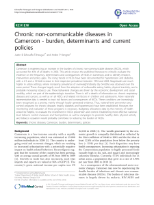 Chronic non-communicable diseases in Cameroon