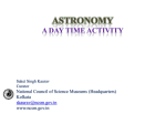 Astronomy: A Day-time Activity