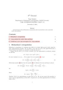8th Tutorial - Mathematics and Statistics