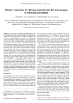 Relative expression of wild-type and activated Ki