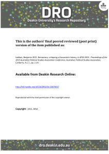 Available from Deakin Research Online
