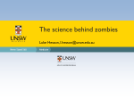 The science behind zombies - School of Medical Sciences