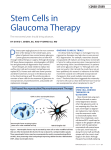 Stem Cells in Glaucoma Therapy