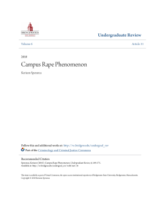 Campus Rape Phenomenon - Virtual Commons