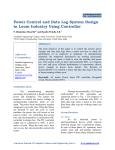 Power Control and Data Log System Design in Loom