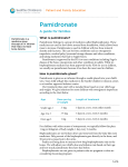 PE922 Pamidronate - Seattle Children`s Hospital