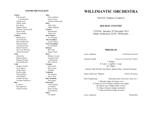 WILLIMANTIC ORCHESTRA