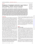 Emergence of topological semimetals in gap closing in