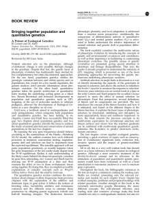 Bringing together population and quantitative genetics