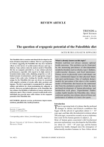 The question of ergogenic potential of the Paleolithic diet