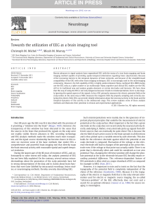 Towards the utilization of EEG as a brain imaging tool
