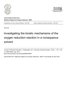 Investigating the kinetic mechanisms of the oxygen