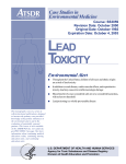 LEAD TOXICITY - DeLima Associates