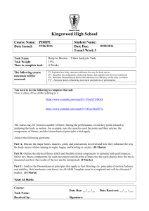 Student Reflection - Kingswood High School