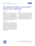 Zinc Reduction Program for Gas Cleaner Effluent Saves