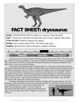 FACT SHEET: dryosaurus