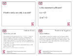 If both x and y are odd, is xy odd? Is the statement sufficient? Is x < 0