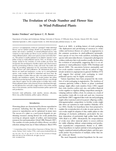 The Evolution of Ovule Number and Flower Size in