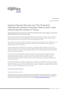 Ingenico Payment Services and TSI (Ticket Surf International
