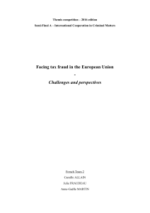 Facing tax fraud in the European Union