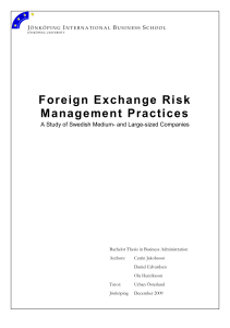 Foreign Exchange Risk Management Practices