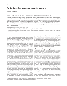 Furtive foes: algal viruses as potential invaders