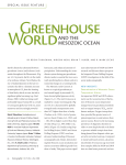 Greenhouse world and the Mesozoic ocean