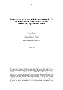 Revised paper PDF 0.5 MB - Productivity Commission