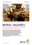 Moral Hazard? `Mega` public-private partnerships in African agriculture