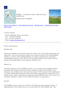 GHERL - Greenhouse effect reduction from landfill gas LIFE05 ENV