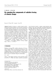 On summing the components of radiative forcing of climate change