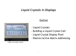 6.007 Lecture 26: Liquid crystal display (LCD) technology