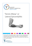 `Tennis Elbow` or Lateral Epicondylitis