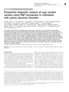 Prospective diagnostic analysis of copy number variants using SNP