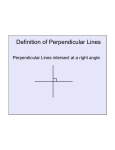 Definition of Perpendicular Lines - District 196 e
