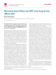 Reversing heart failure by CRT: how long do the effects last?