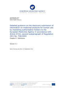 Detailed guidance on the electronic submission - EMA
