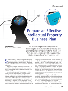 Prepare an Effective Intellectual Property Business Plan